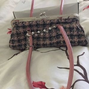 Jeanne Lotte small pink handbag, never used.